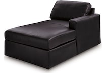 modmax ii black lthr raf chaise   