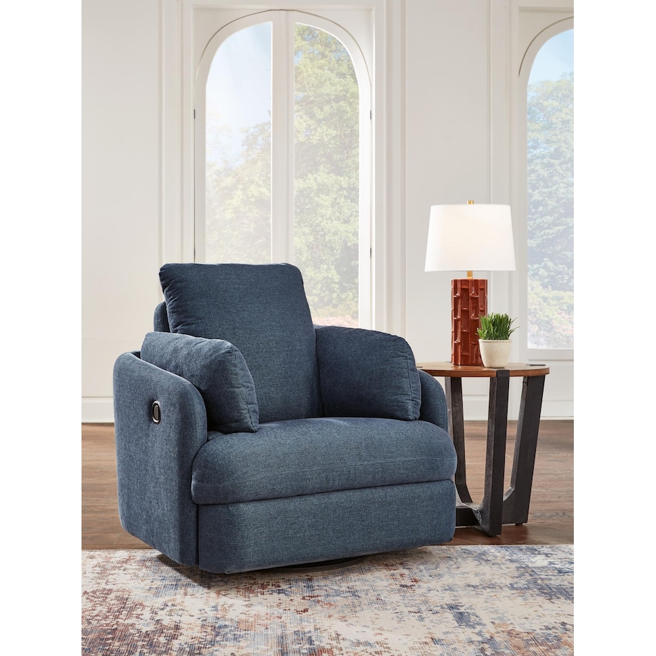 modmax blue recliner   