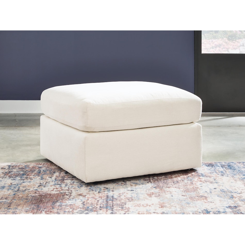 modmax cream ottoman   