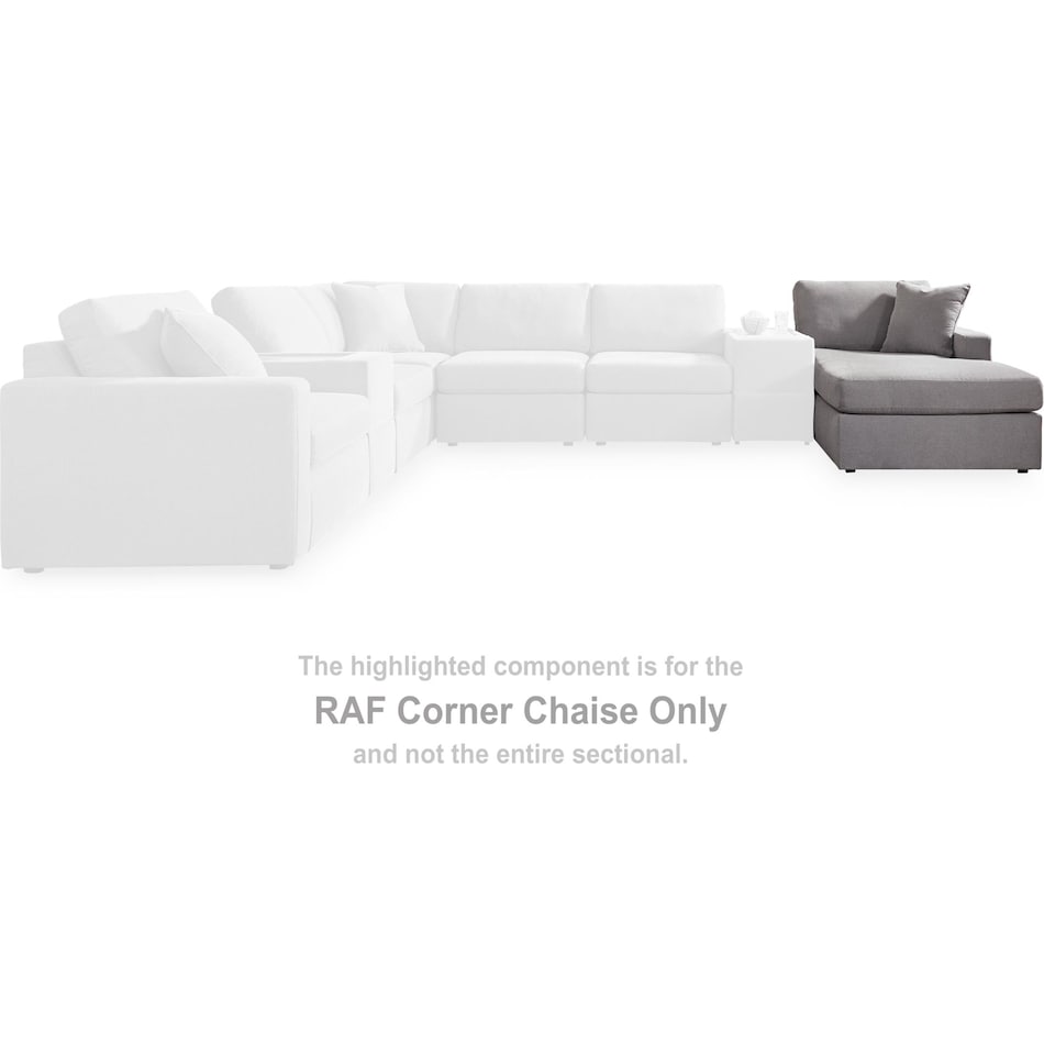 modmax granite raf chaise   