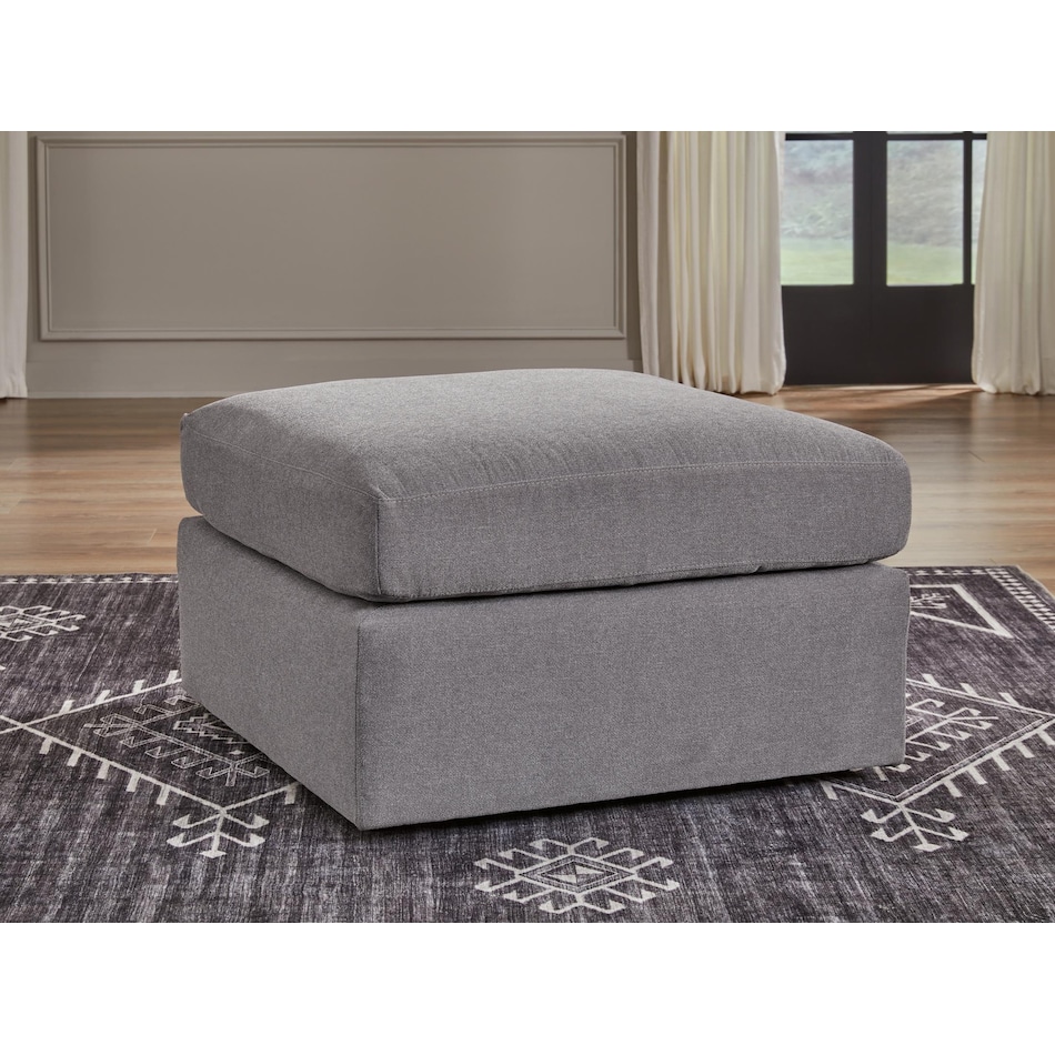 modmax gray ottoman   