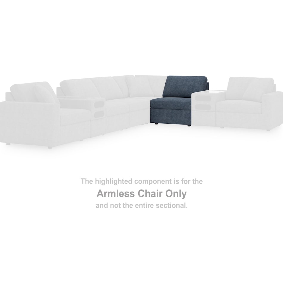 modmax ink armless chair   