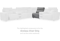 modmax salt and pepper armless chair   