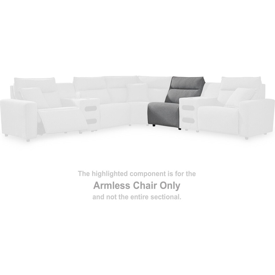 modmax salt and pepper armless chair   