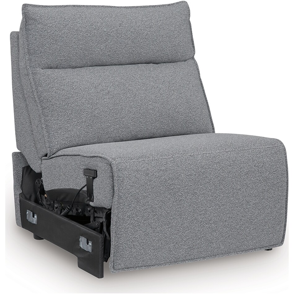 modmax salt and pepper pwr armless recl   