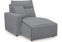 modmax salt and pepper pwr laf recl chaise   