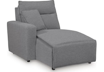 modmax salt and pepper pwr laf recl chaise   