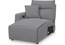 modmax salt and pepper pwr laf recl chaise   