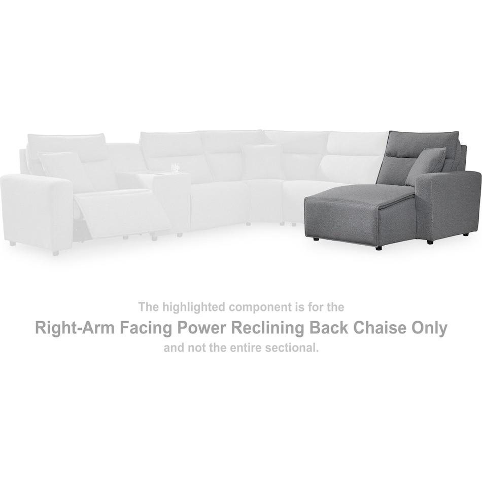 modmax salt and pepper pwr raf recl chaise   