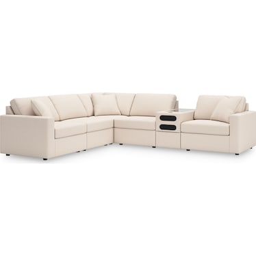 MODMAX 6-PIECE MODULAR SECTIONAL WITH AUDIO CONSOLE