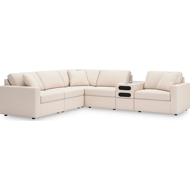 MODMAX 6-PIECE MODULAR SECTIONAL WITH AUDIO CONSOLE