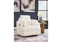 modmax white swivel glider recliner   