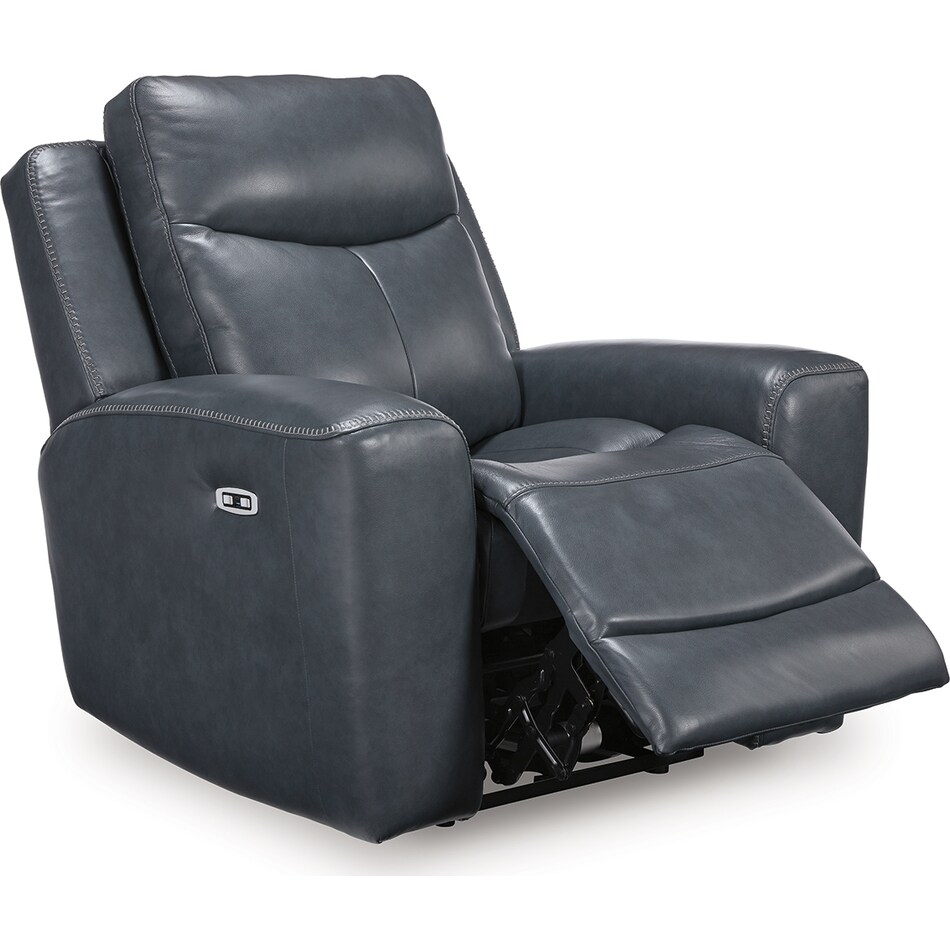 momentum admiral power leather recliner   