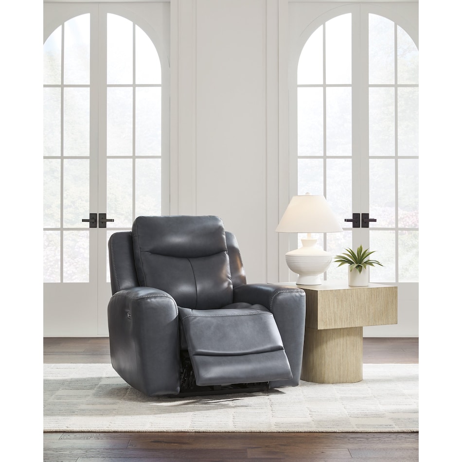 momentum admiral power leather recliner   