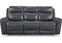 momentum admiral power leather reclining sofa   