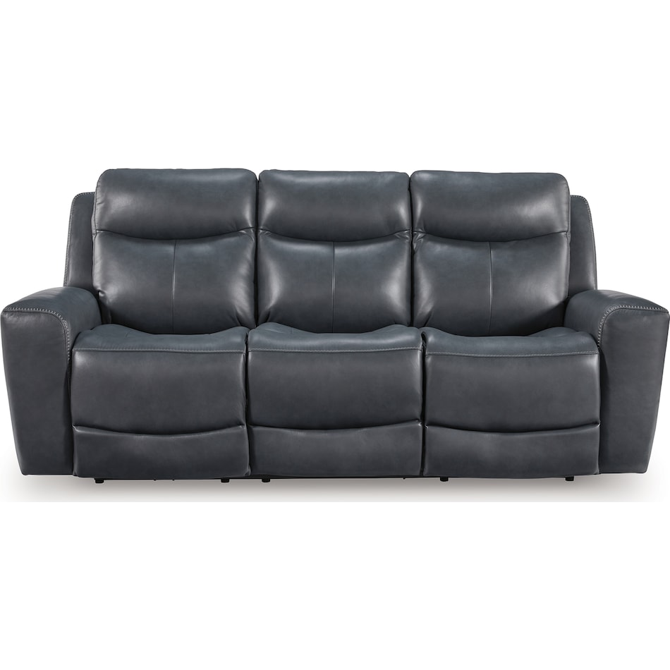 momentum admiral power leather reclining sofa   
