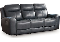 momentum admiral power leather reclining sofa   