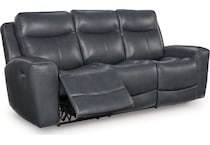 momentum admiral power leather reclining sofa   