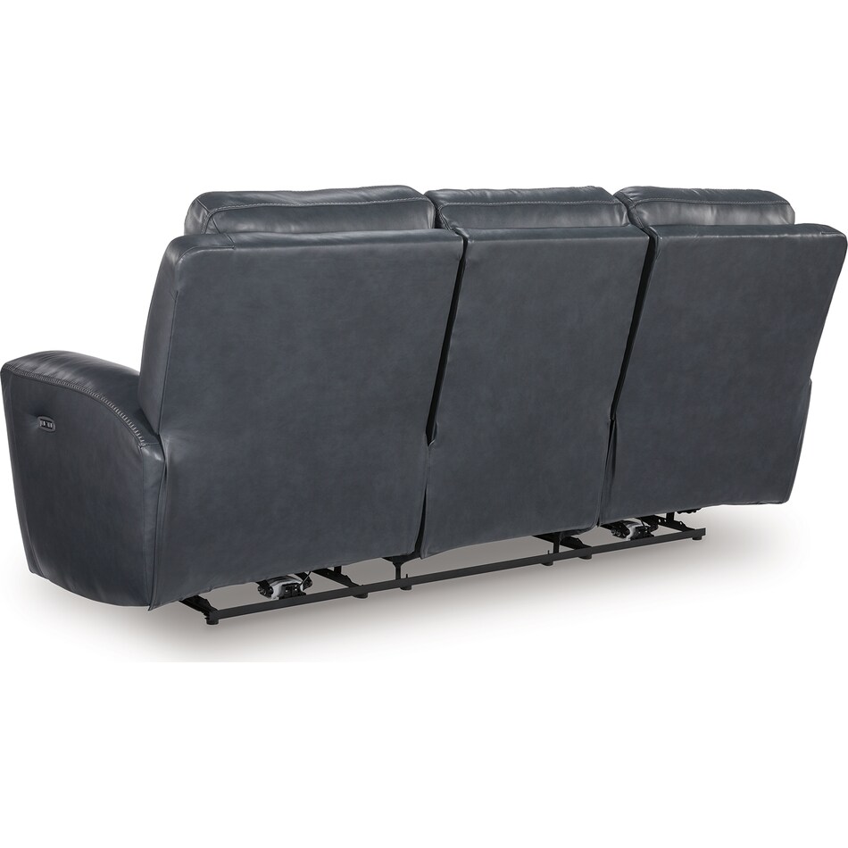 momentum admiral power leather reclining sofa   