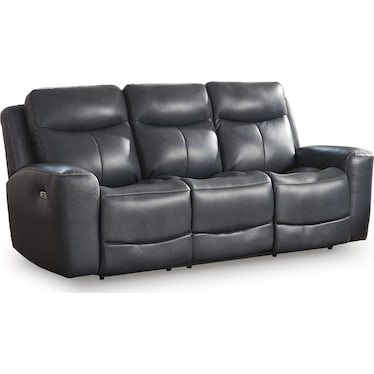 MOMENTUM MOVES LEATHER POWER RECLINING SOFA