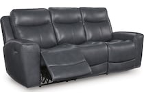 momentum admiral power leather reclining sofa   