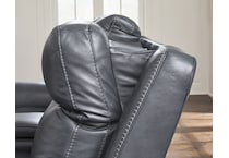 momentum admiral power leather reclining sofa   