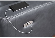 momentum admiral power leather reclining sofa   