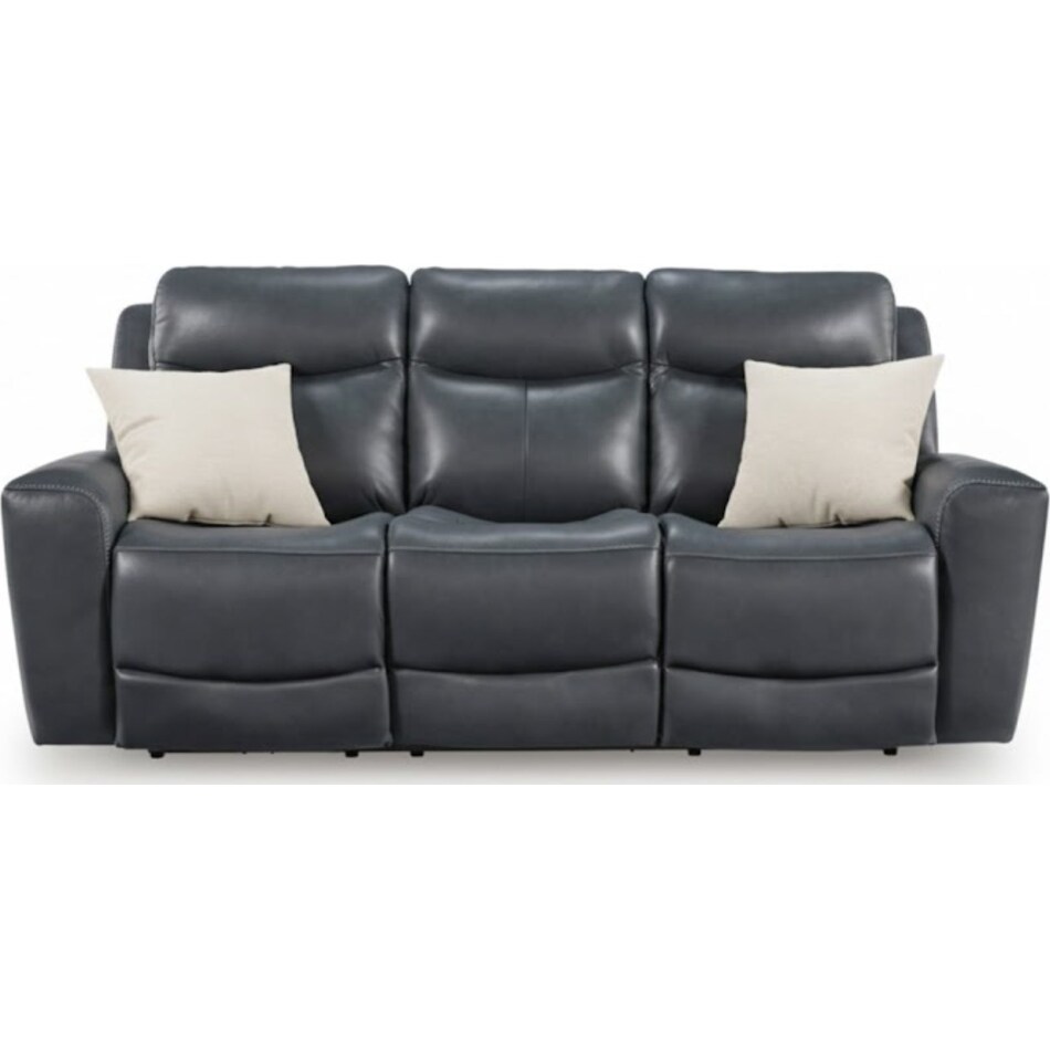momentum admiral power leather reclining sofa   