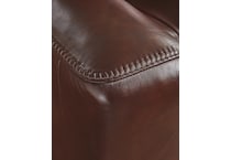 momentum mahogany power leather recliner   
