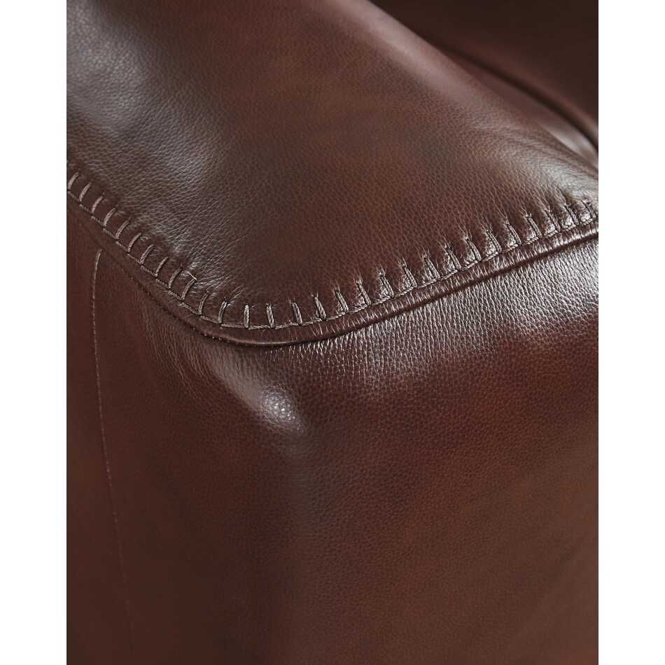 momentum mahogany power leather recliner   