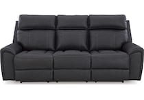montacute black reclining sofa   