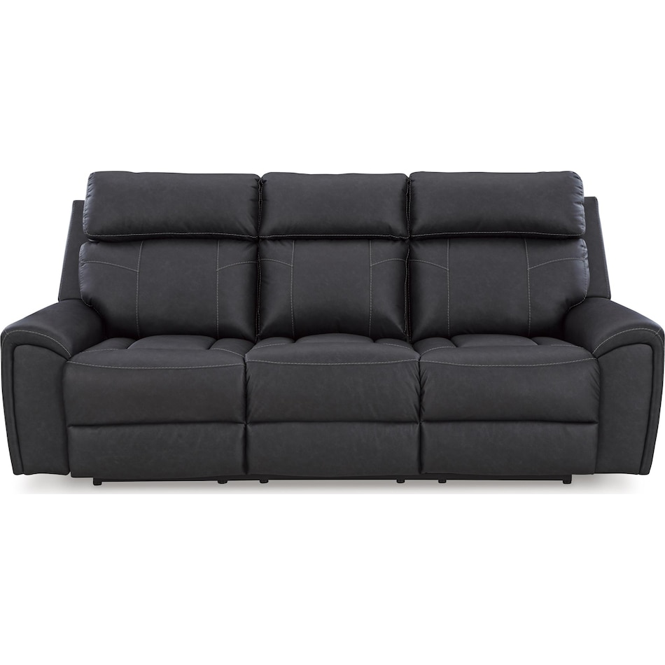 montacute black reclining sofa   