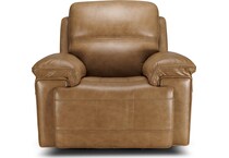 montana khaki power leather recliner   