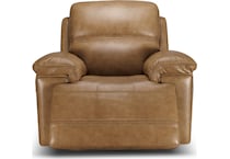 montana khaki power leather recliner   