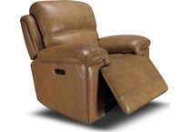 montana khaki power leather recliner   