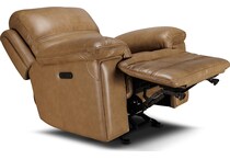 montana khaki power leather recliner   