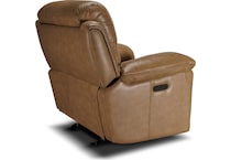 montana khaki power leather recliner   