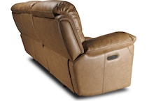 montana khaki power leather reclining sofa   