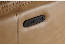 montana khaki power leather reclining sofa   