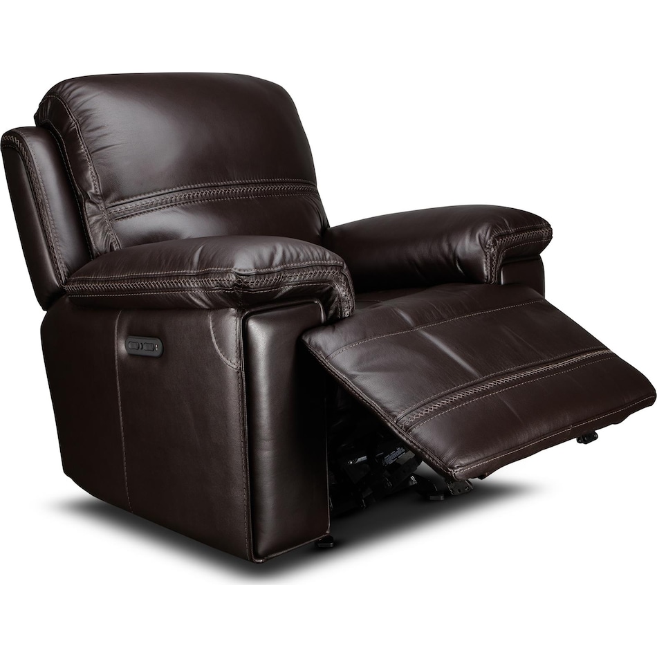 montana power leather recliner   