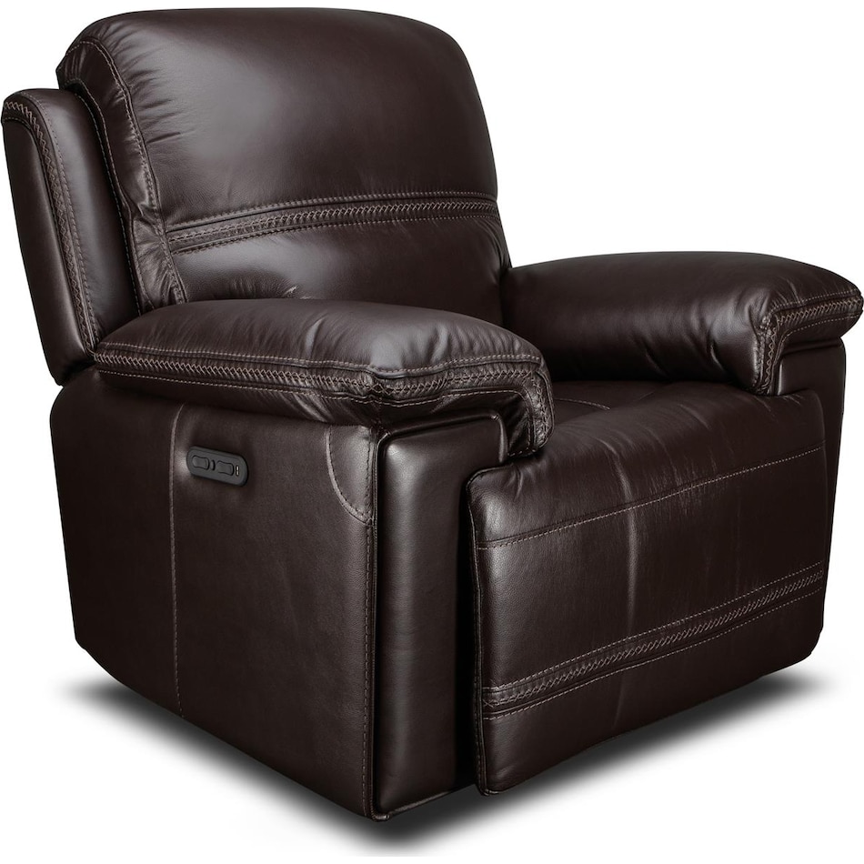 montana power leather recliner   