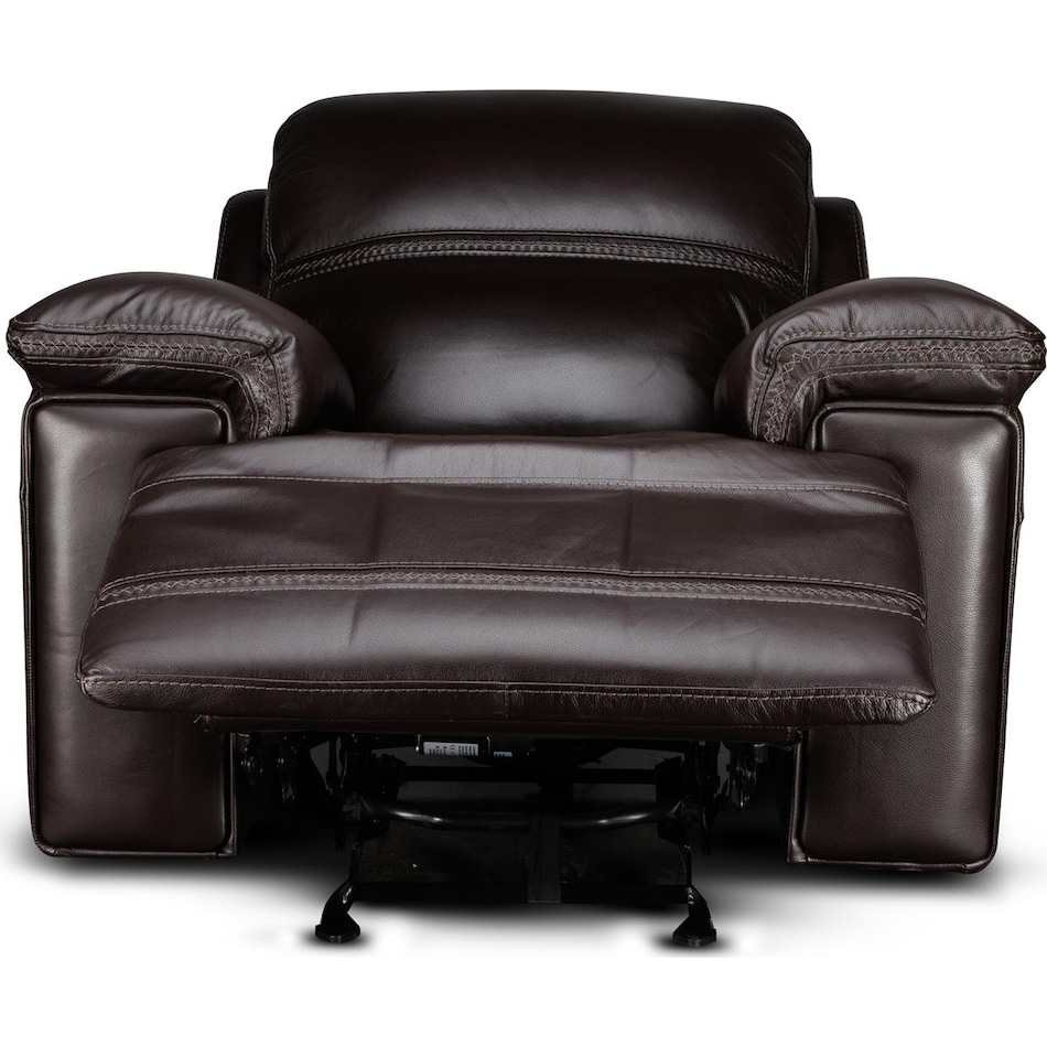 montana power leather recliner   