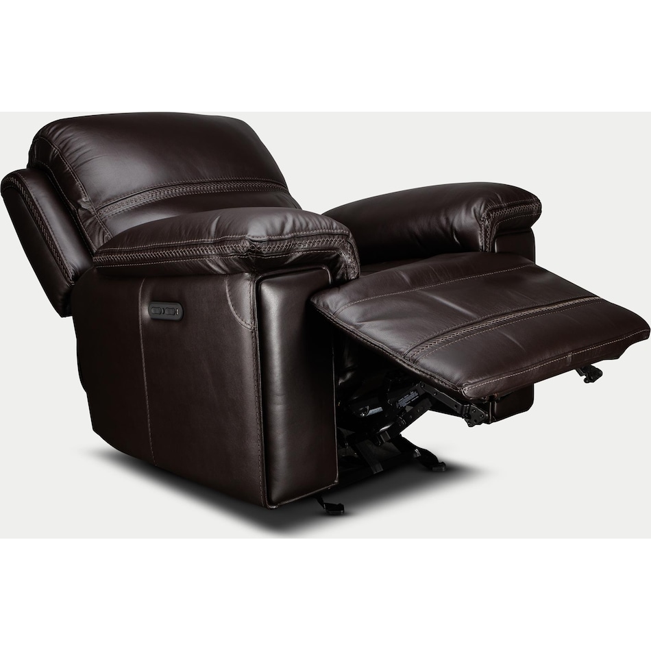 montana power leather recliner   