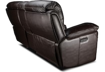 montana power leather reclining console loveseat   