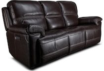 montana power leather reclining sofa   