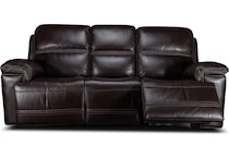 montana power leather reclining sofa   