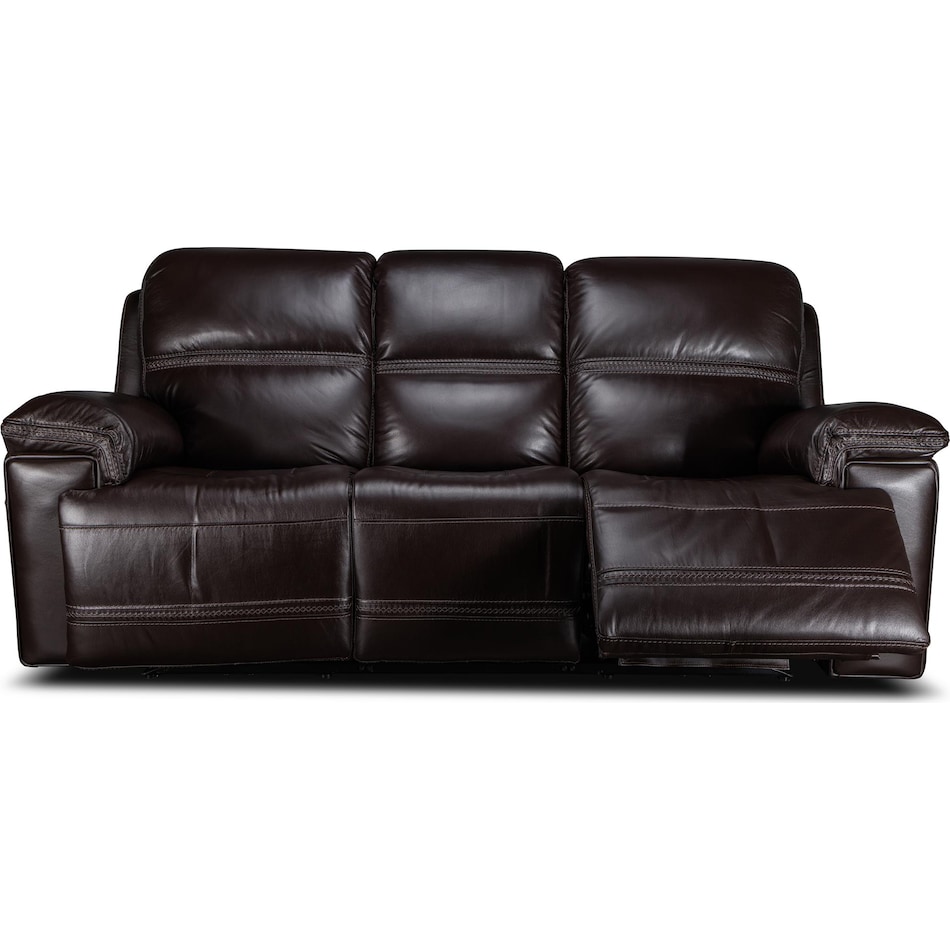 montana power leather reclining sofa   