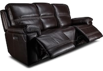 montana power leather reclining sofa   