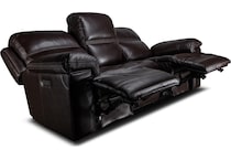 montana power leather reclining sofa   