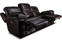 montana power leather reclining sofa   